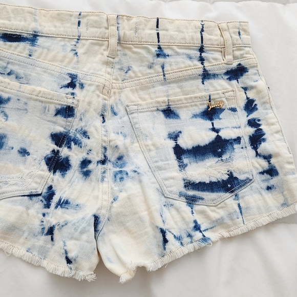 JUICY COUTURE TIE DYE EMBELLISHED SHORTS - Picture 4 of 11